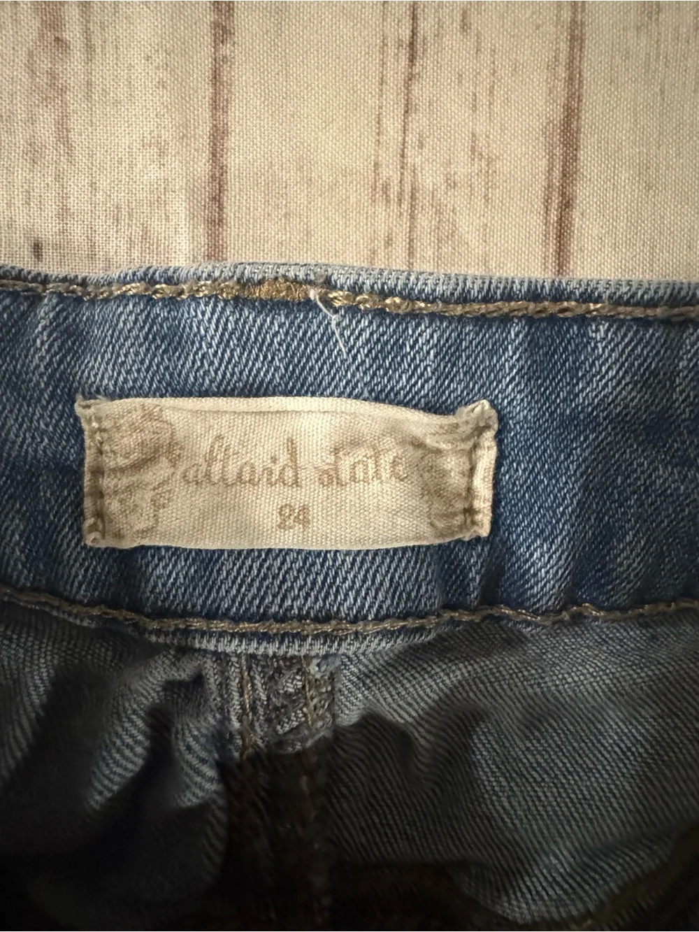 Altar’d State Frayed Hem Light Blue Denim Shorts